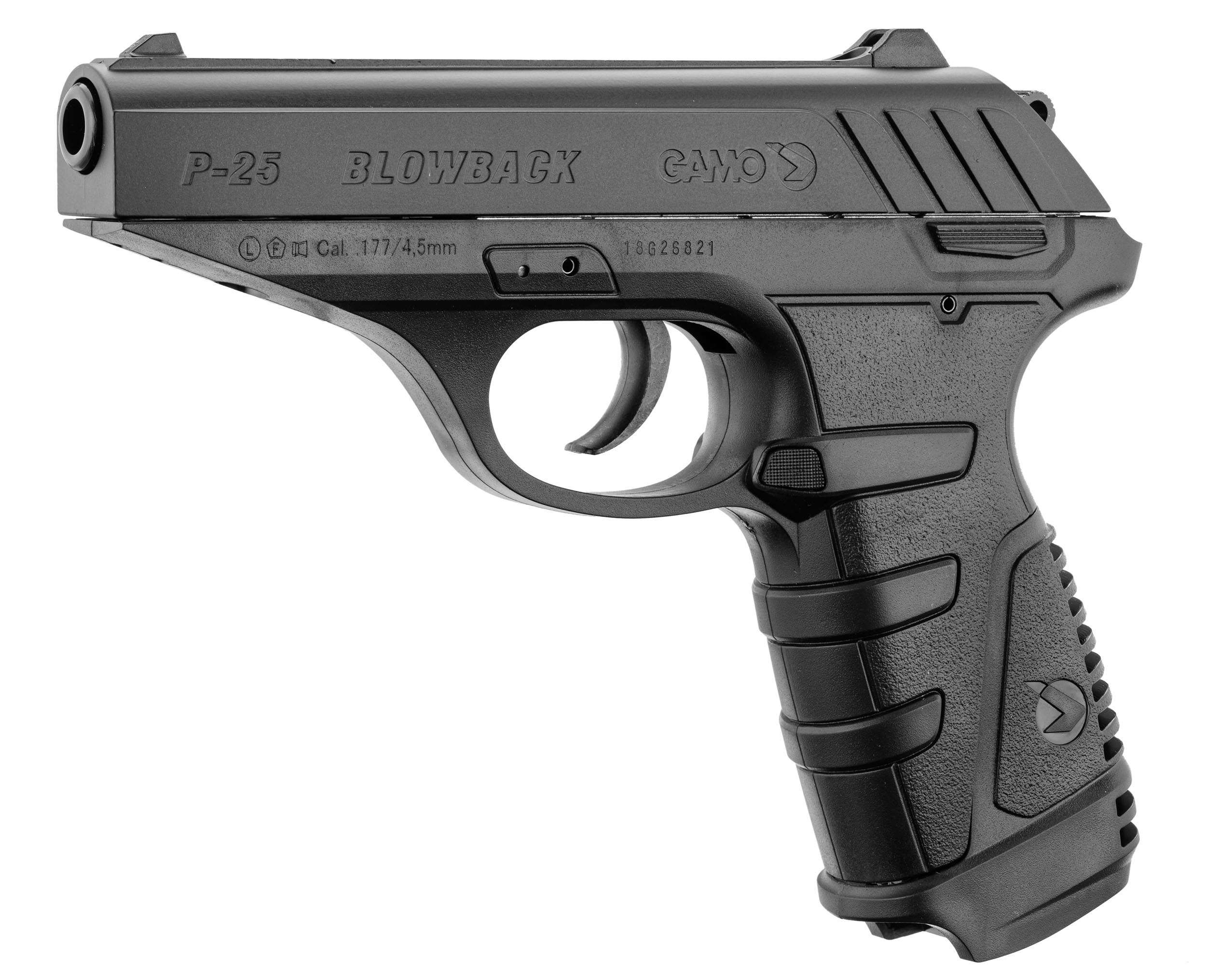 Pistolet GAMO P25 BLOWBACK cal. 4,5 3,98 joules CO2 Simac